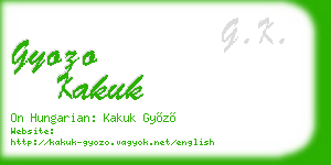 gyozo kakuk business card